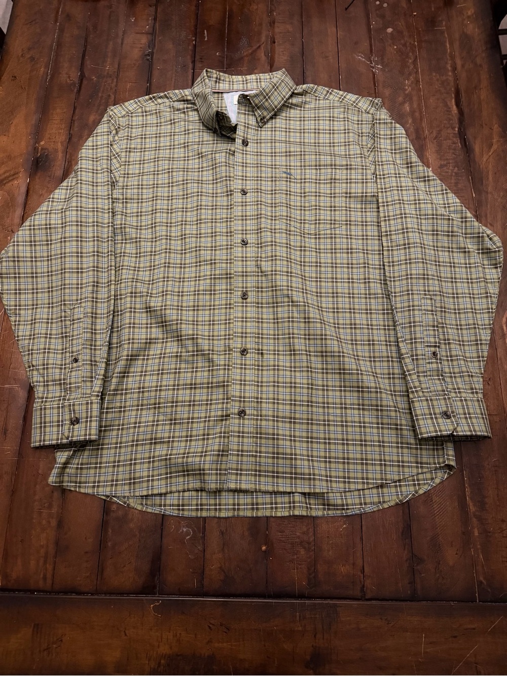 bob timberlake plaid button up 🌿 olive green